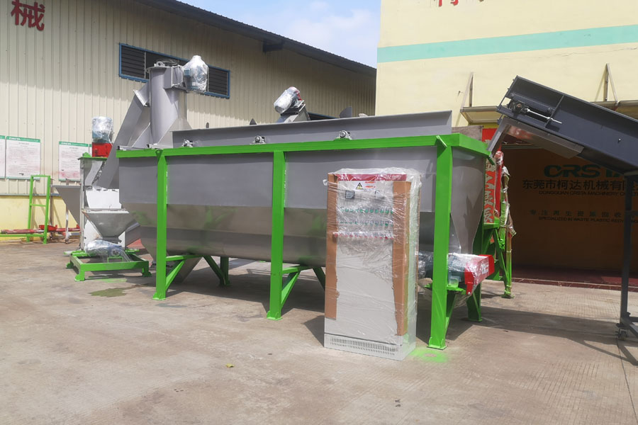 ABS/PS case crushing and cleaning production line